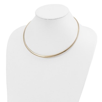14K Yellow Gold Graduated Omega Chain 