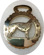 BORZOI - NEW - Superior quality horse brass     (N7860)