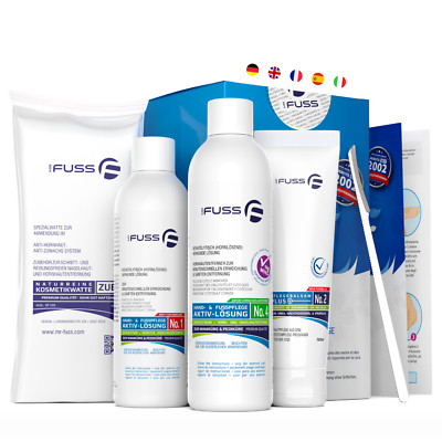 Mr. Fuss Starter Kit - 5 teilig gegen Hornhaut Nagelhaut Hornhautentferner