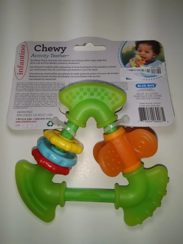 Infantino Activity Teether Toys  Baby 0+ Months BPA Free Cool and Chew - Image 2 of 2