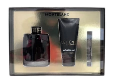 Montblanc Legend Gift Set for Men - 3.3 oz EDP + 0.25 oz EDP + 3.3 oz S/Gel