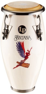 LP Latin Percussion Conga Santana Abraxas Angel LPM197SNW weiß, brushed Nicke...
