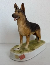 Vintage 1975 Lionstone German Shepherd Porcelain Decanter Limited Edition