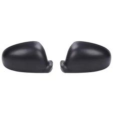 Flat Matte Black Rearview Mirror Door Cap Cover For VW Golf Rabbit Jetta MK5 
