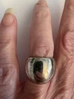 NICE VINTAGE STERLING SILVER SIZE 6 1/4 SIGNED DOME RING