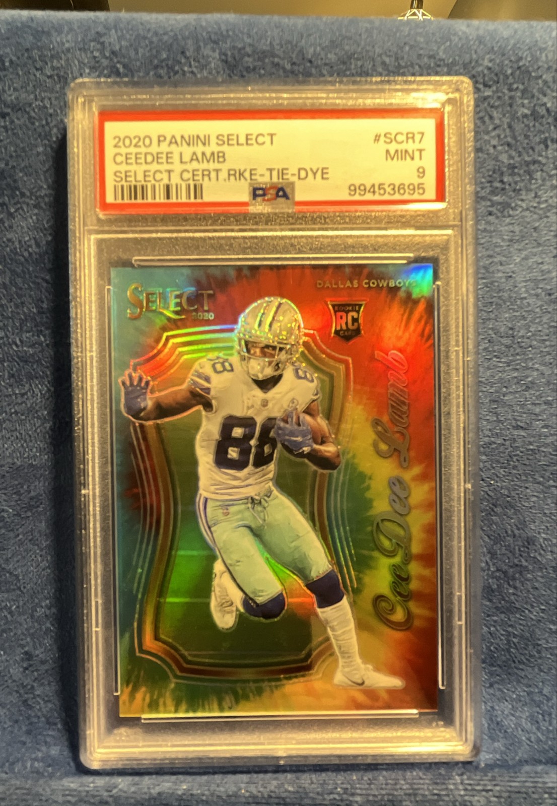2020 Panini Select - Select Certified Rookies CeeDee Lamb #SCR-7 Tie-Dye 08/25