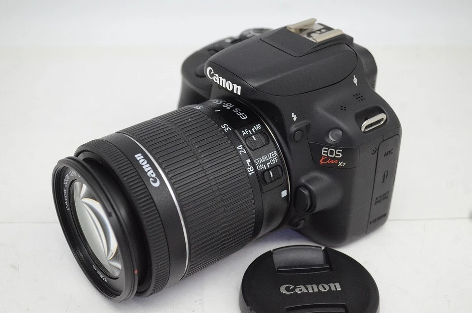 Canon EOS Kiss X7 / Rebel SL1 / 100D Camera Body w/ EF-S 18-55 IS STM #250926k - Image 2 of 4