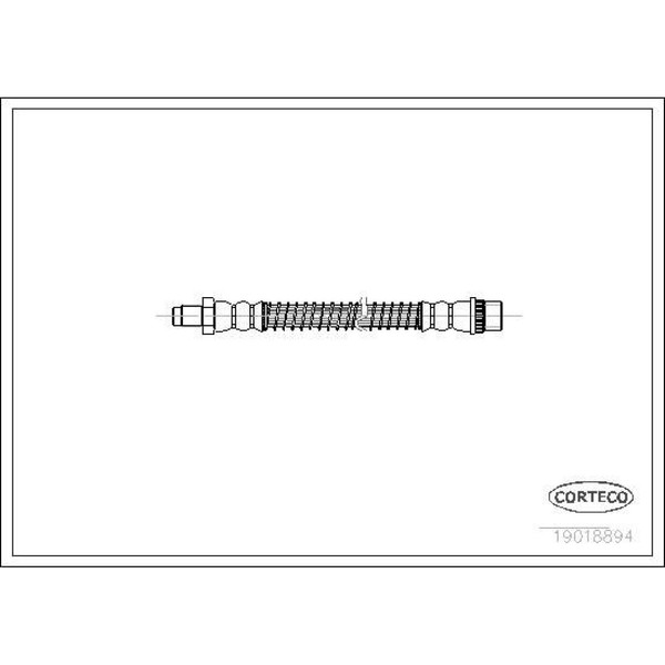 Corteco 19018894 Bremsschlauch FüR Peugeot Citroen 106 AX Saxo 1A 1C ZA S0 S1-image