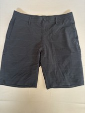 O'Neill Crossover Hybrid Cargo Shorts Size 32 Black Surf Beach Zipped