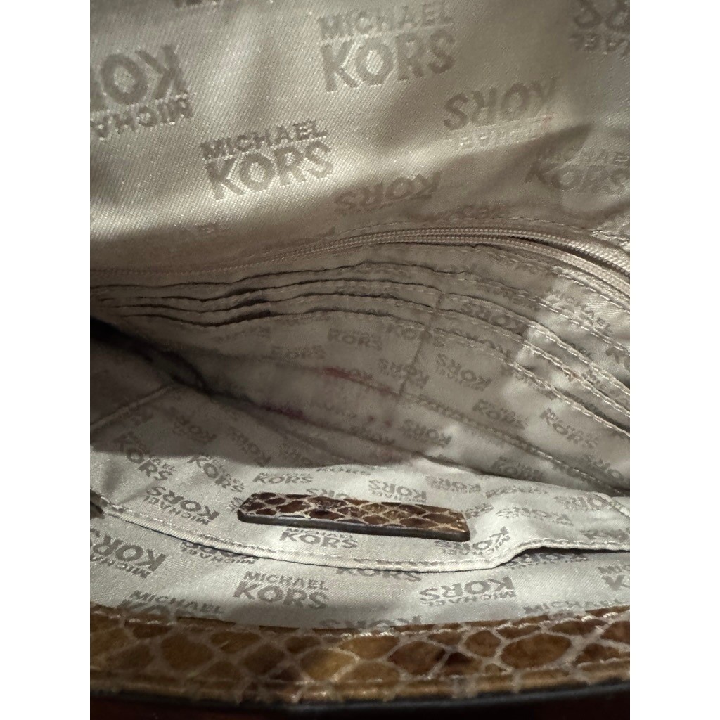 Michael Kors Python Embossed Leather Crossbody Ba… - image 9