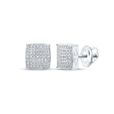1/3CTW-DIA P3 MENS CUSHION EARRING