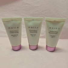Lot of 3 - Mally Perfect Prep Poreless Face Primer 1.0 fl oz SPF 15