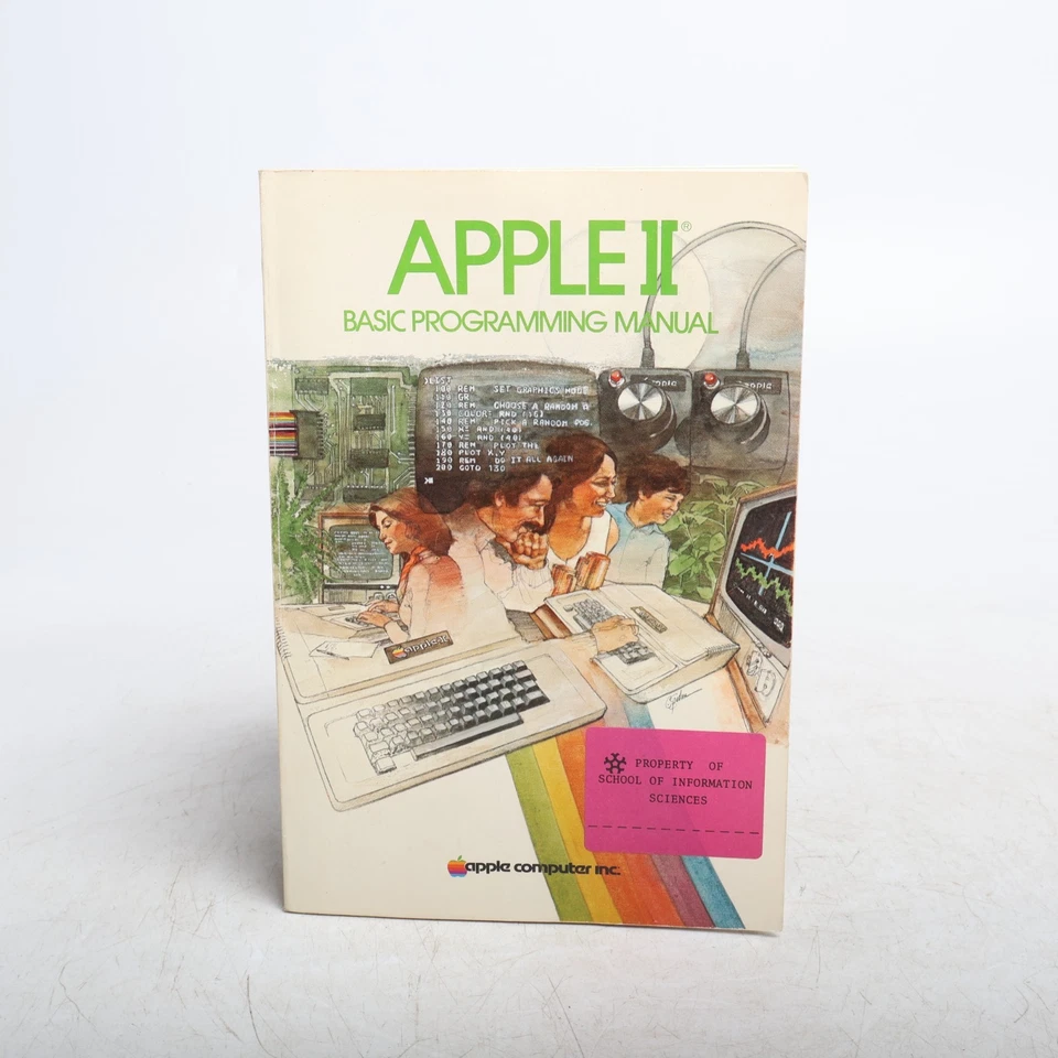 RARE Apple Computer 1978  Apple II Basic Programming Manual Jef Raskin - Image 2 of 4
