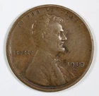 1910-S Lincoln Wheat Cent Semi-Key Date Rare Fine Free Shipping