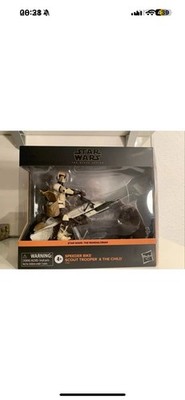 Star Wars - Black Series - Speeder Bike, Scout Trooper & The Child im Acryl Case