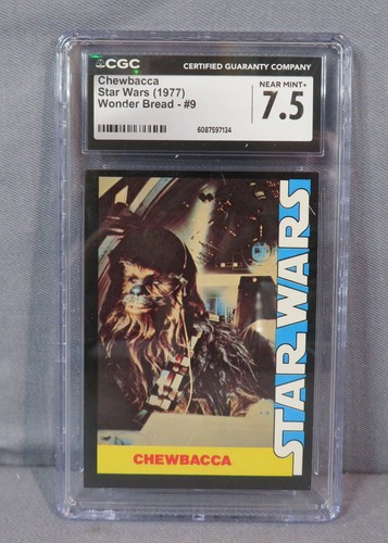 1977 Wonder Bread Star Wars #9 Chewbacca — CGC 7.5