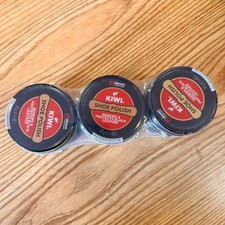 Kiwi Shoe Polish Black - Renews Protects Leather - 12 Pack