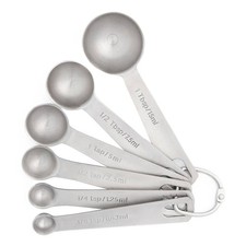 BETTER HOUSEWARE 6-Piece Stainless Steel Measuring Spoon Set