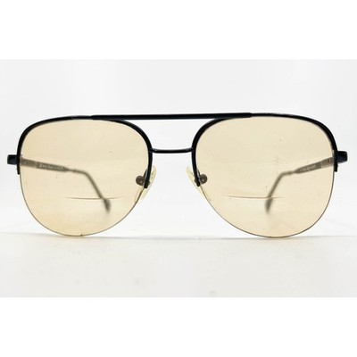 Steroflex Patrick Aviator Eyeglasses Frames 56-17 Italy Black