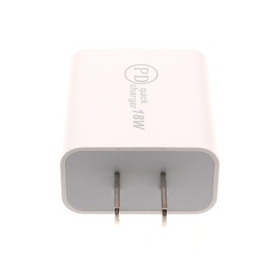 18W Fast Home Charger PD Type-C Quick Power Adapter Travel Wall for Tablets