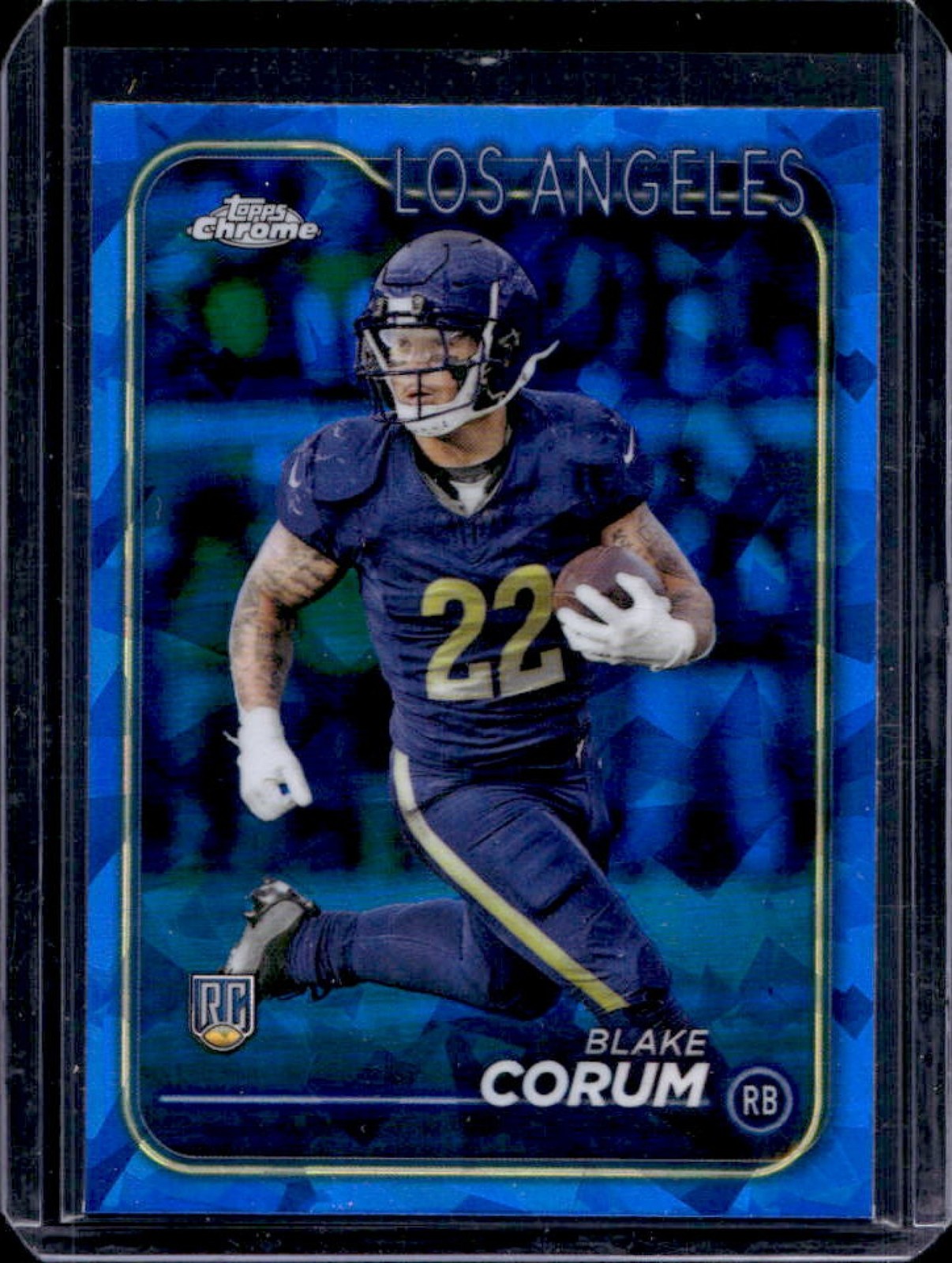 2024 Topps Chrome Sapphire Edition Blake Corum RC Rookie #219 Rams
