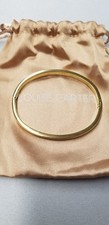 Louise Carter 18K Gold Plated 4mm Marbella Cuff Bracelet 2.4"