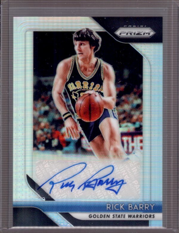 RICK BARRY 2018-19 Panini Prizm Silver Prizms Autograph Auto #S-RBY