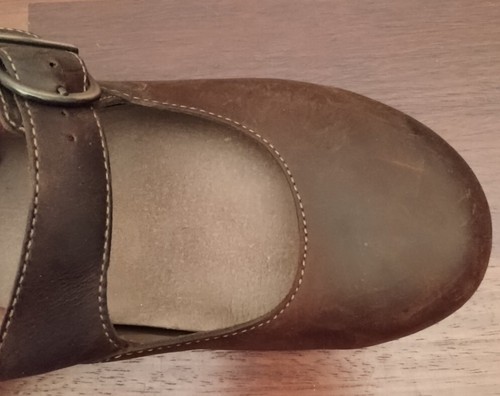 DANSKO Women's BROWN Leather CLOGS "Mary Jane" Comfort Mules Size:USA 8.5/EUR 39 - Picture 6 of 11