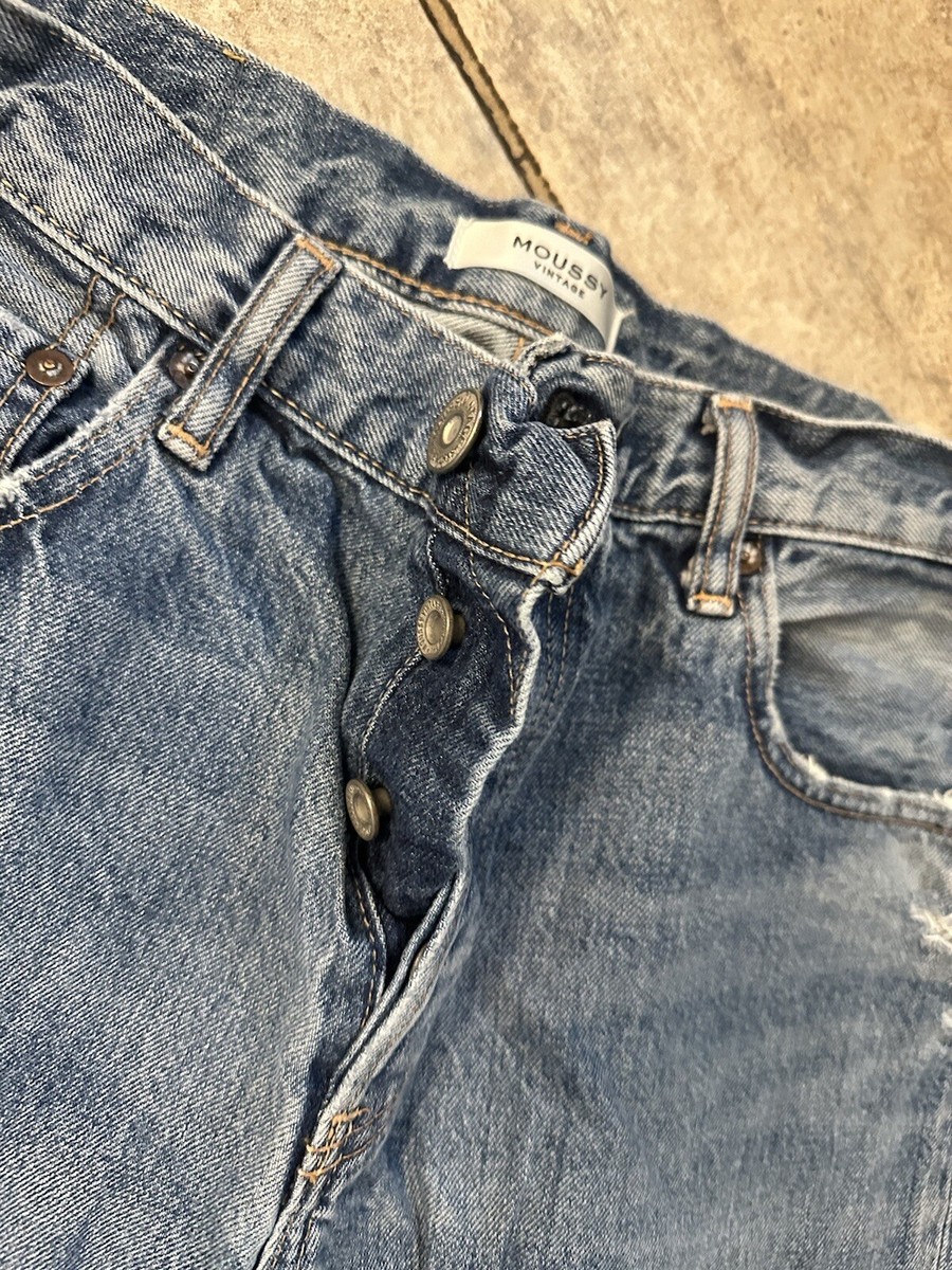 Moussy Vintage Wide Straight Denim Jeans Light Blue 28 | eBay Moussy Vintage Wide Straight Denim Jeans Light Blue 28 | eBay