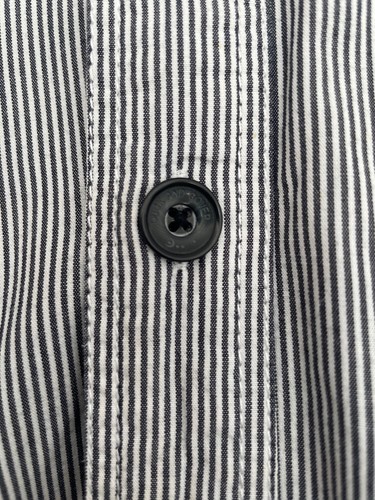 Camisa Stefan Duck and Cover XL Vintage Blanco y Negro Rayas Excelente Estado - Imagen 3 de 10