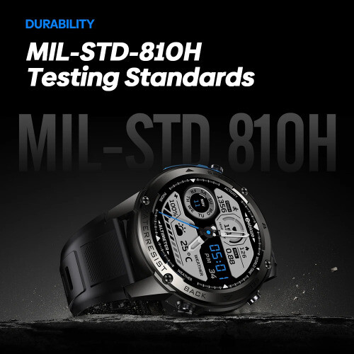GPS Smart Watch Integrierter Kompass Barometrischer Höhenmesser Dual-Band GNSS Stimme - Bild 4 von 10