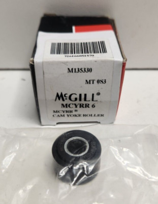 NEW OLD STOCK! MCGILL 6MM ID X 19MM OD CAM YOKE ROLLER MCYRR6