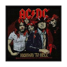 AC/DC Highway To Hell - Woven Sew On Patch 4" x 3.75"