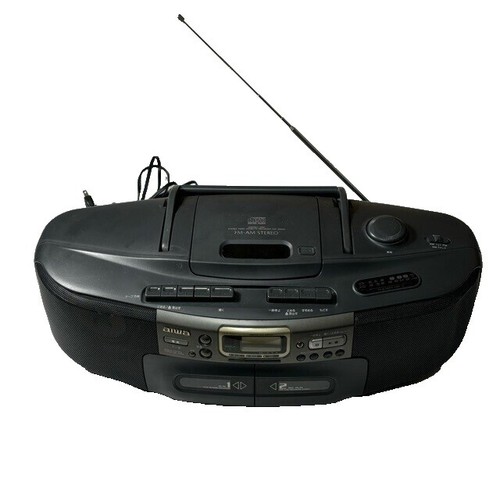 aiwa GD-ES227 ポータブルオーディオ Vintage AIWA Boombox Stereo CSD-ES227 CD Cassette Tape AM/FM Radio