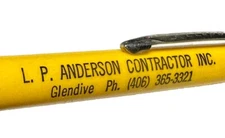 Vintage Miles City Montana LP Anderson Contractor Supply Company Glendive MT Pen