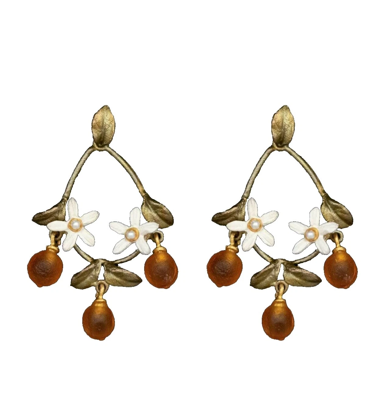 Pendientes de Moda de bronce con cristal