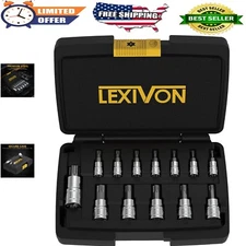 Comprehensive 13-Piece Torx Socket Set with Chrome Finish & Lifetime Warranty