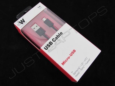 Neu Einzelhandel Just Wireless 1M USB 2.0 Usb-A zu Micro USB Sync Datenkabel