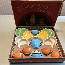 AKRO AGATE American Maid Tea Set No. 335