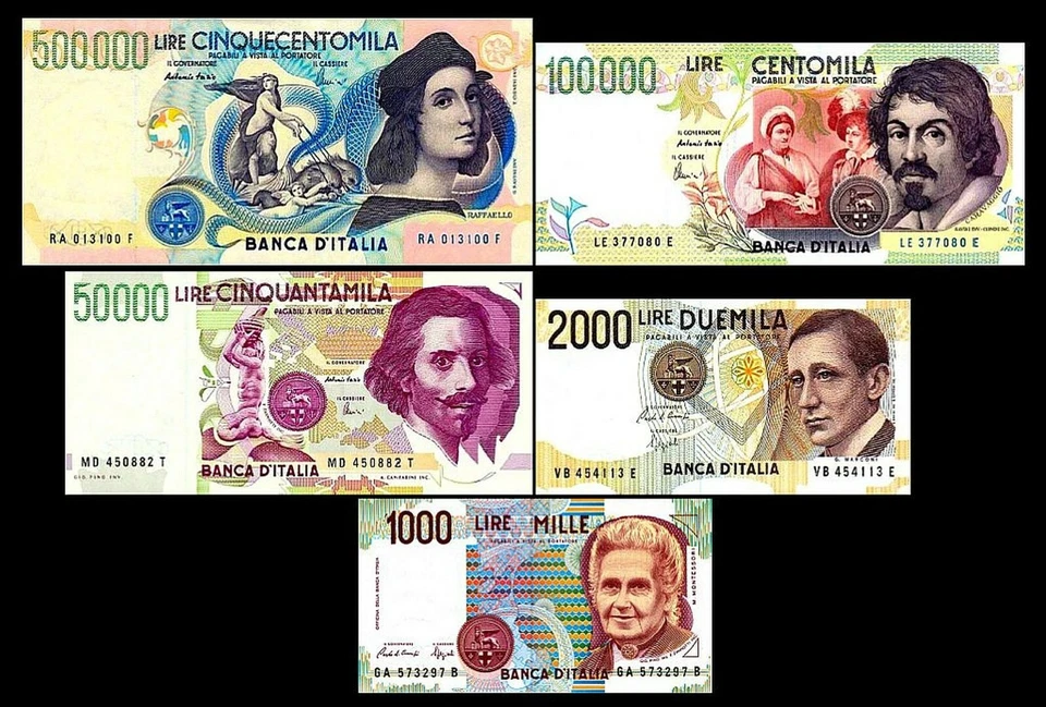 1.000 - 500.000 Lire - Ausgabe 1990 - 1997 - Reproduktion - 01 - Bild 2 von 4