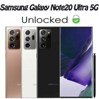 New Samsung Galaxy Note20 Ultra 5G SM-N986U 128GB Fully Unlocked 6.9'' 108MP