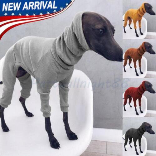 Winter Coat Jacket Tight Dog Hoodie Dog Jumper Sweater For Greyhound Whippet Dog - Photo 1 sur 12