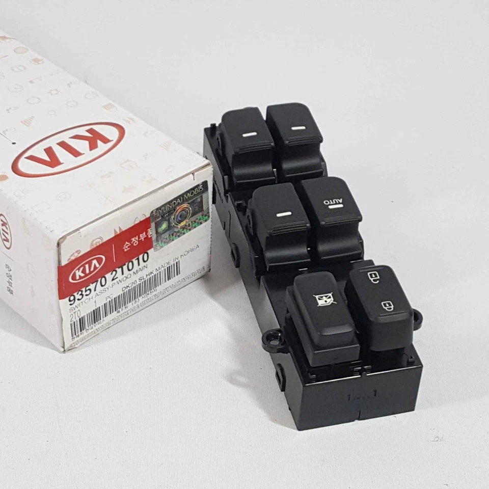Genuine 935702T010 Main Power Window Switch Button For Kia Optima 2011~2013 - Imagem 3 de 4