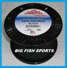 WOODSTOCK BRAIDED DACRON Fishing Line Black Color 200lb-300yd NEW! FREE USA SHIP