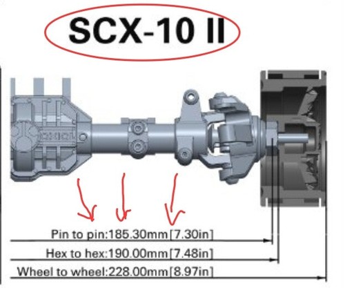 Axial scx10ii axles. Axles for RC car. Axles 1/10. - Picture 14 of 14