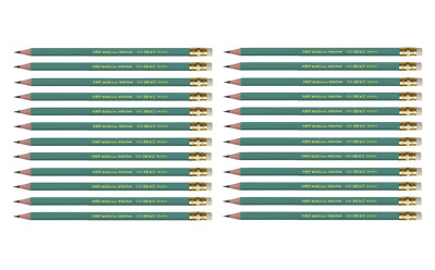24 x BiC Bleistift EVOLUTION ECOlutions HB mit Radierer grün 880332