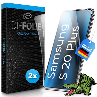 Crocfol DIEFOLIE für Samsung S20 Plus - 2 St. Premium Displayschutzfolien