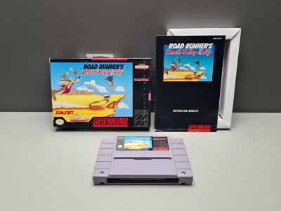 ROAD RUNNER'S DEATH VALLEY RALLY SUPER NINTENDO NTSC/US OVP CIB BOXED SNES