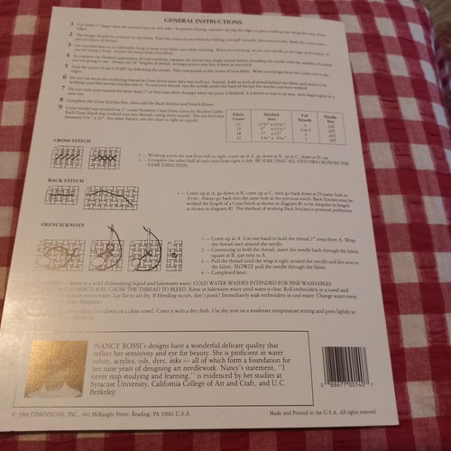 π Dimensions #140 Nancy Rossi Country Garden Cross Stitch pattern vtge book 5 - Picture 3 of 3