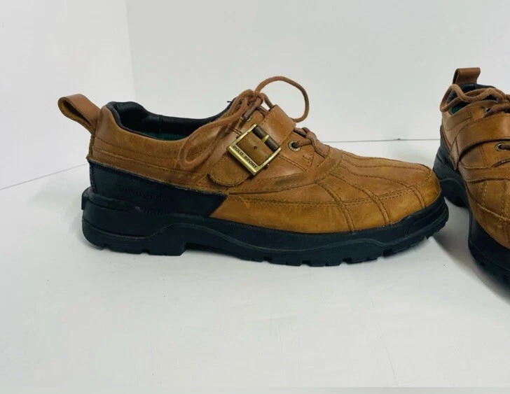 Polo Sport Ralph Lauren De Colección Para Mujer Talla 9.5B Senderismo Marrón Cuero Hebilla Zapatos Foto 4 de 4